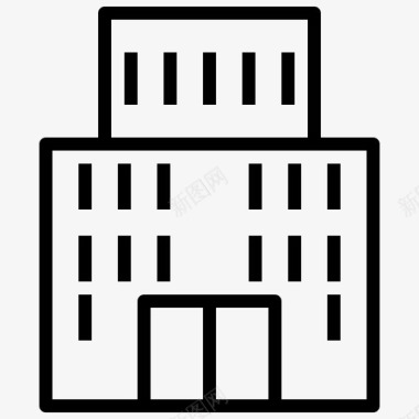 公寓建筑物物业图标