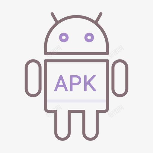 Apk移动应用程序开发线性颜色svg_新图网 https://ixintu.com Apk 移动 应用 程序开发 线性 颜色