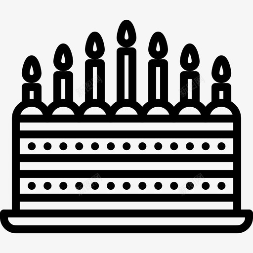 生日蛋糕生日派对45直系svg_新图网 https://ixintu.com 生日蛋糕 生日 派对 直系