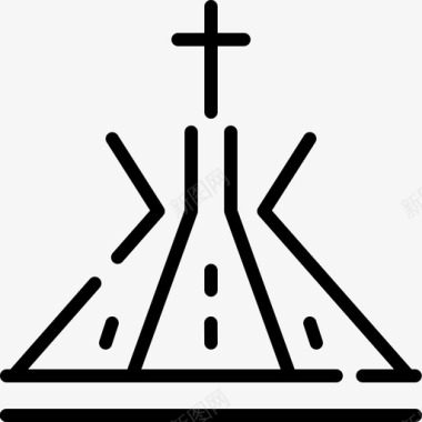 巴西大教堂5直线形图标