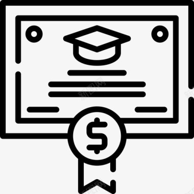 Scholarship非政府组织8线性图标