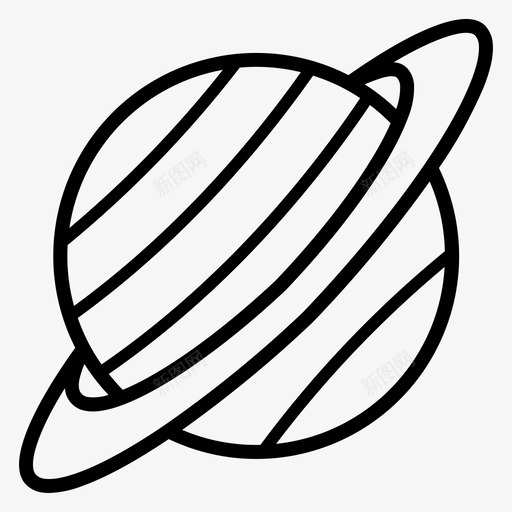 土星太空207直线型svg_新图网 https://ixintu.com 土星 太空 直线 线型