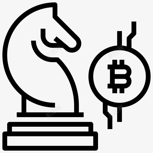 Horse区块链和fintech3线性svg_新图网 https://ixintu.com Horse 区块 fintech 线性