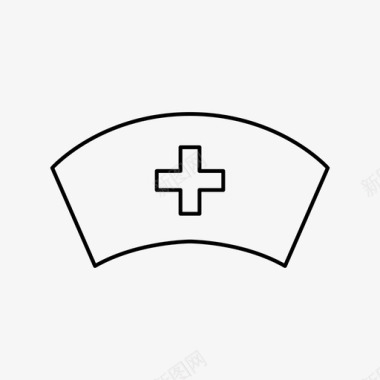 护士帽健康医院图标