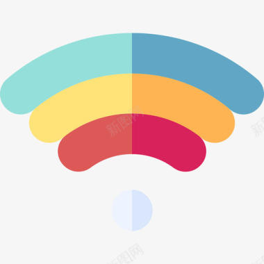 Wifi通信234平坦图标