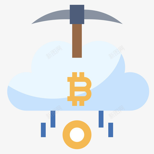 云挖掘区块链和fintech1扁平svg_新图网 https://ixintu.com 挖掘 区块 fintech 扁平