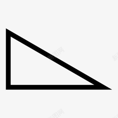 直角三角形积木几何体图标
