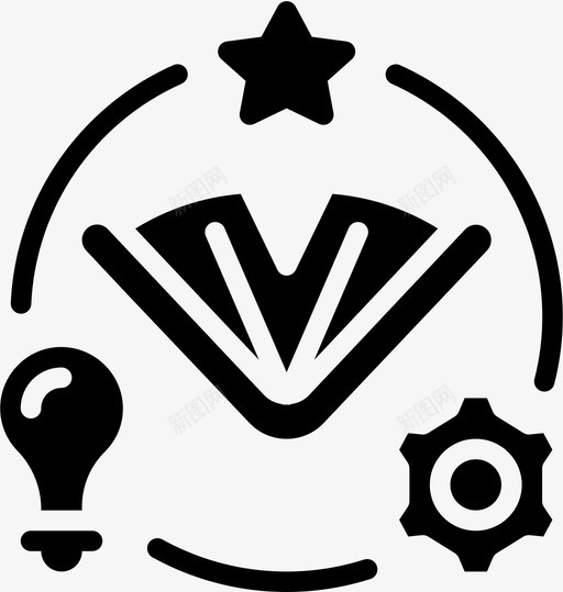 书天才6填充svg_新图网 https://ixintu.com 天才 填充
