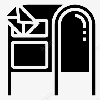邮箱邮政服务14字形图标