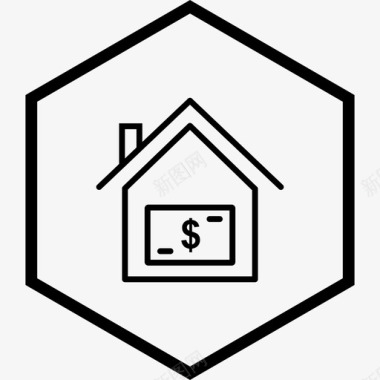 房价房子钱房子图标