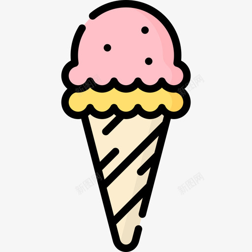 冰淇淋夏季187线性颜色svg_新图网 https://ixintu.com 冰淇淋 夏季 线性 颜色