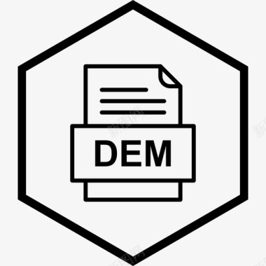 dem文件文件文件类型格式图标
