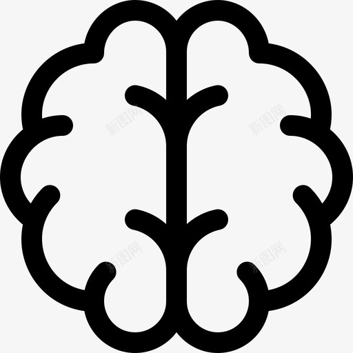 人脑人体14线状svg_新图网 https://ixintu.com 人脑 人体 线状