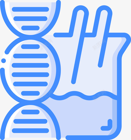 Dna体外4蓝色svg_新图网 https://ixintu.com Dna 体外 蓝色