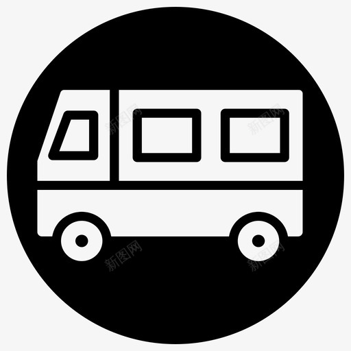 公共汽车小型公共汽车运输工具svg_新图网 https://ixintu.com 公共汽车 小型 运输工具 货车 车辆 物流 2blackfill minsfront