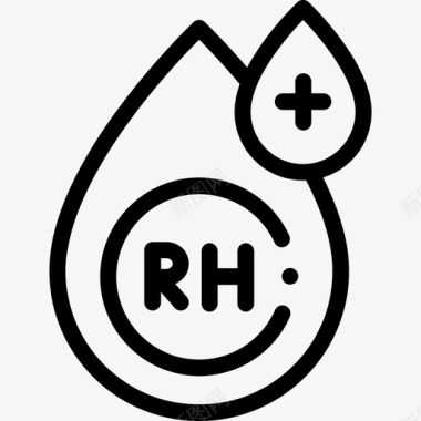 血型Rh阳性献血83例直线型图标