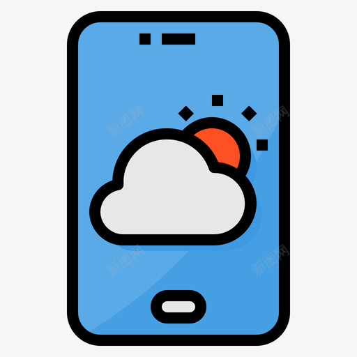 天气智能手机技术8线性颜色svg_新图网 https://ixintu.com 天气 智能 手机 技术 线性 颜色