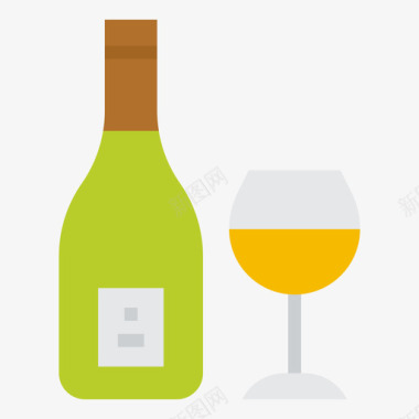 葡萄酒食品和饮料16平的图标