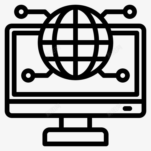 全局计算机应用1线性svg_新图网 https://ixintu.com 全局 计算机 应用 线性