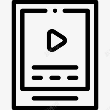 海报电影109直线图标