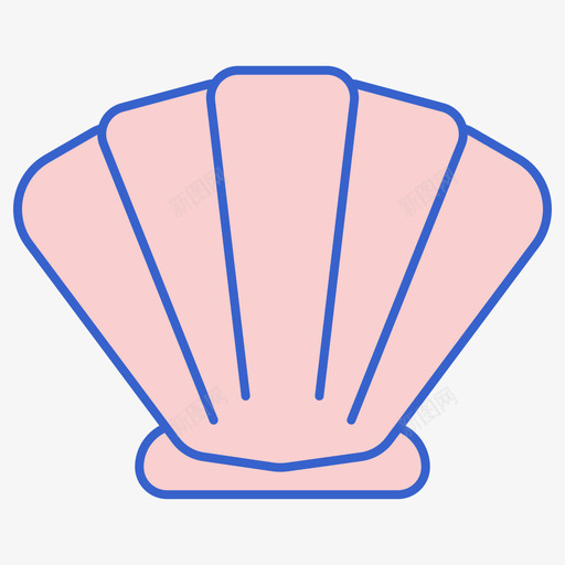 贝壳热带57线形颜色svg_新图网 https://ixintu.com 贝壳 热带 线形 颜色