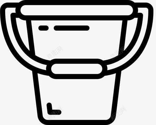 桶塑料制品2线性svg_新图网 https://ixintu.com 塑料制品 线性