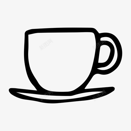 杯子咖啡涂鸦svg_新图网 https://ixintu.com 杯子 咖啡 涂鸦 素描