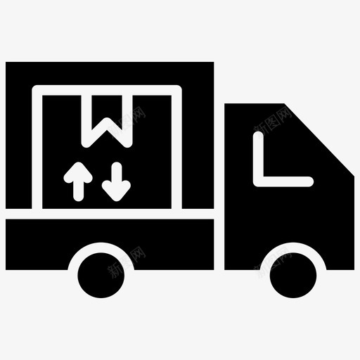 送货车货物物流svg_新图网 https://ixintu.com 送货 货车 物流 货物 运输 填充