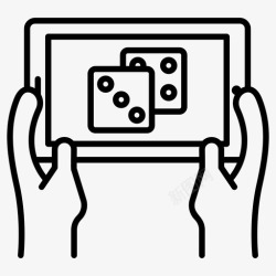 在线应用程序电子游戏骰子游戏手机游戏高清图片