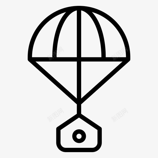 降落伞太空207直线型svg_新图网 https://ixintu.com 降落伞 太空 直线 线型
