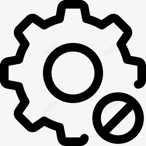不可用设置锁定齿轮svg_新图网 https://ixintu.com 不可 可用 设置 锁定 齿轮 机械 车轮
