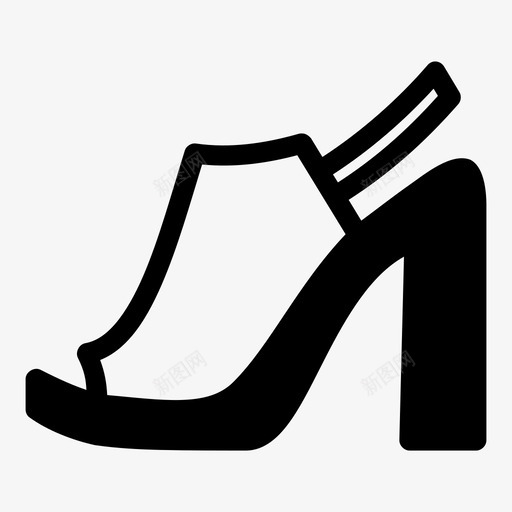 高跟鞋时尚女svg_新图网 https://ixintu.com 高跟鞋 时尚 女鞋