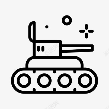 坦克玩具48直线型图标
