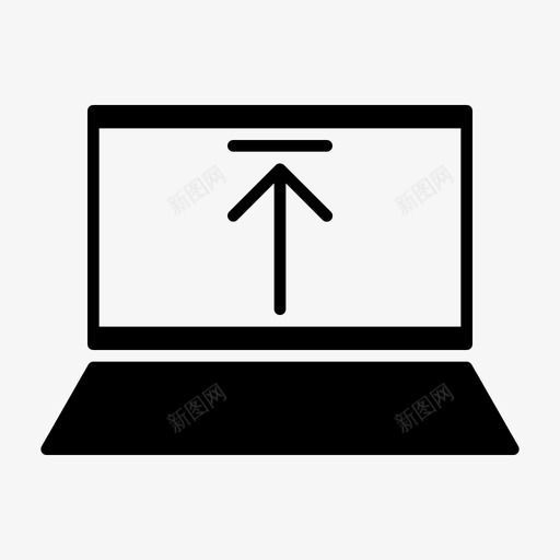笔记本电脑上传互联网在线svg_新图网 https://ixintu.com 笔记本 电脑 上传 互联网 在线 技术 公司 图标 填充