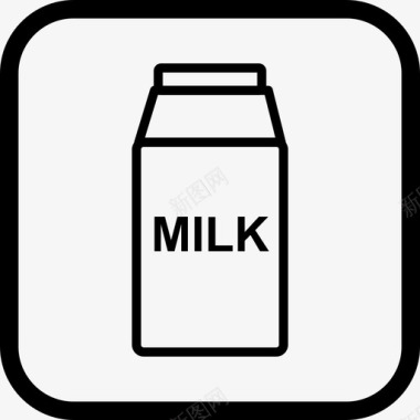 牛奶饮料包装图标