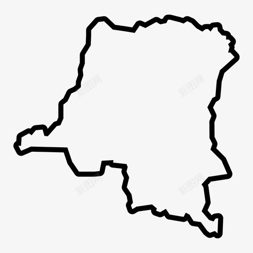 刚果地图非洲金沙萨svg_新图网 https://ixintu.com 刚果 地图 非洲 金沙萨