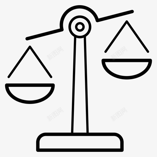 平衡轮平衡平等svg_新图网 https://ixintu.com 平衡 平等 公正 法律 规模 业务 线图 图标