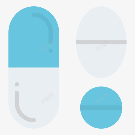 药片医用238扁平svg_新图网 https://ixintu.com 药片 医用 扁平