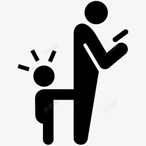分心为人父母智能手机svg_新图网 https://ixintu.com 分心 为人 父母 智能 手机 发脾气 短信 孩子