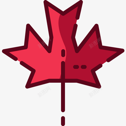 枫叶加拿大11线形颜色svg_新图网 https://ixintu.com 枫叶 加拿大 线形 颜色