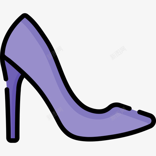高跟鞋妇女节19线性颜色svg_新图网 https://ixintu.com 高跟鞋 妇女节 线性 颜色