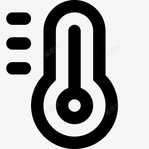 温度计热温svg_新图网 https://ixintu.com 温度计 终极 轮廓 系列 24x24px