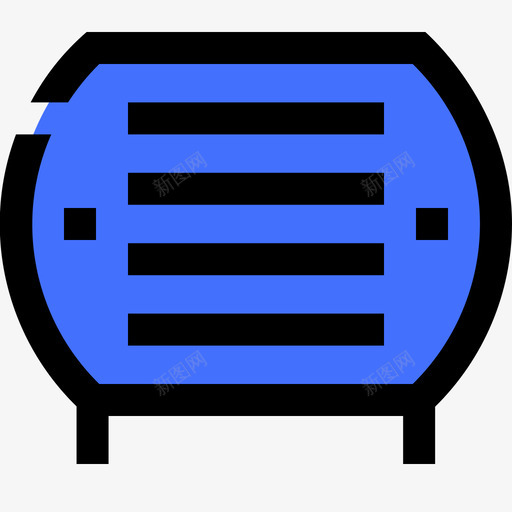 电阻器电子零件蓝色svg_新图网 https://ixintu.com 电阻器 电子零件 蓝色