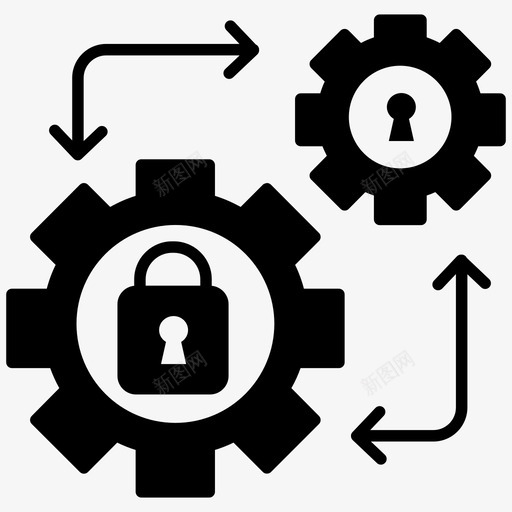 安全管理数据治理保护svg_新图网 https://ixintu.com 安全管理 数据 治理 保护 风险管理 安全 访问 现代 技术 字形 矢量