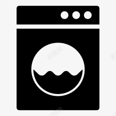 洗衣机干衣机家用电器图标