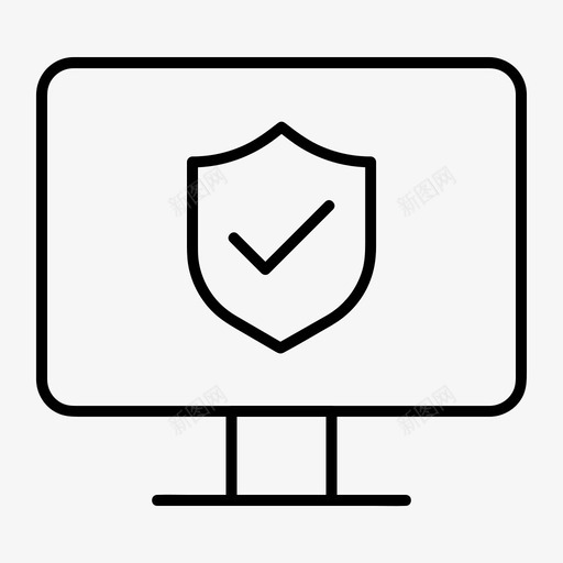 计算机验证防病毒批准svg_新图网 https://ixintu.com 计算机 验证 安全 防病毒 批准