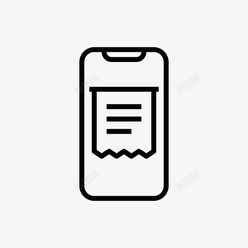 帐单收据支票财务svg_新图网 https://ixintu.com 帐单 收据 支票 财务 移动 pixel perfect mobile