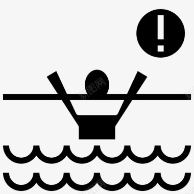 溺水救命海洋图标