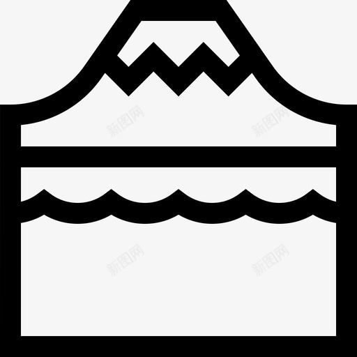 富士山地标和古迹28处直线形svg_新图网 https://ixintu.com 富士山 地标 古迹 28处 直线 线形