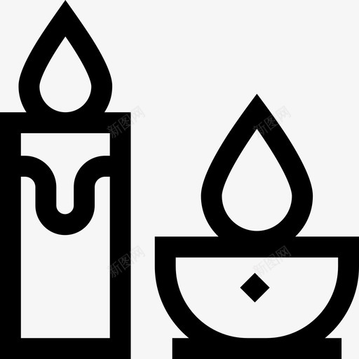 蜡烛精神的38直线的svg_新图网 https://ixintu.com 蜡烛 精神 直线